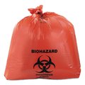 Heritage Healthcare Biohazard Can Liners, 45 gal, 3 mil, 40" x 46", Red, PK75 A8046ZR